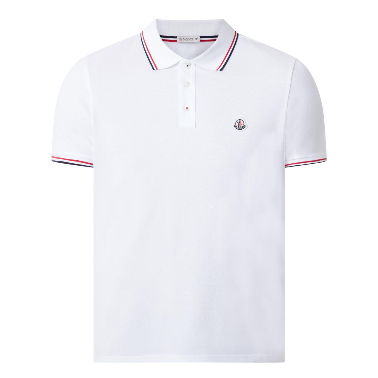 Moncler polo shirt outlet white