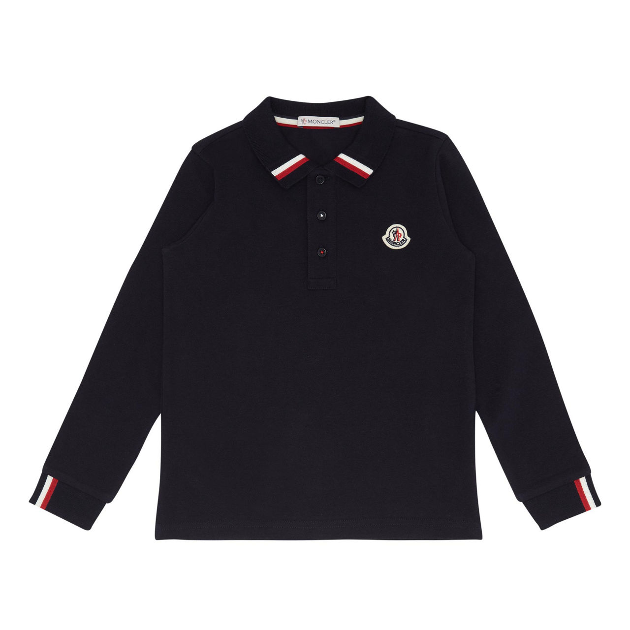 MONCLER ENFANT Long Sleeve Polo Shirt