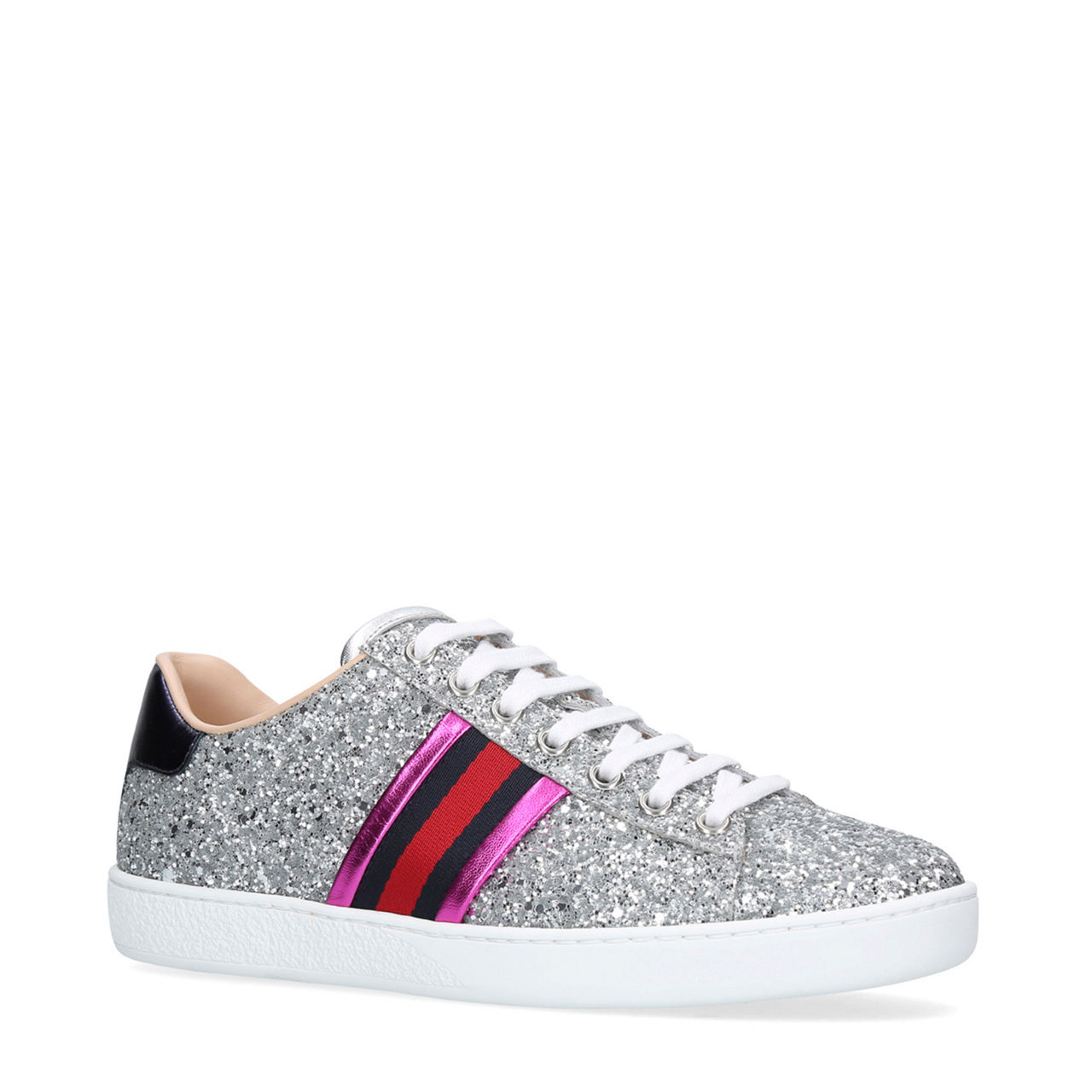 Silver glitter hot sale gucci trainers