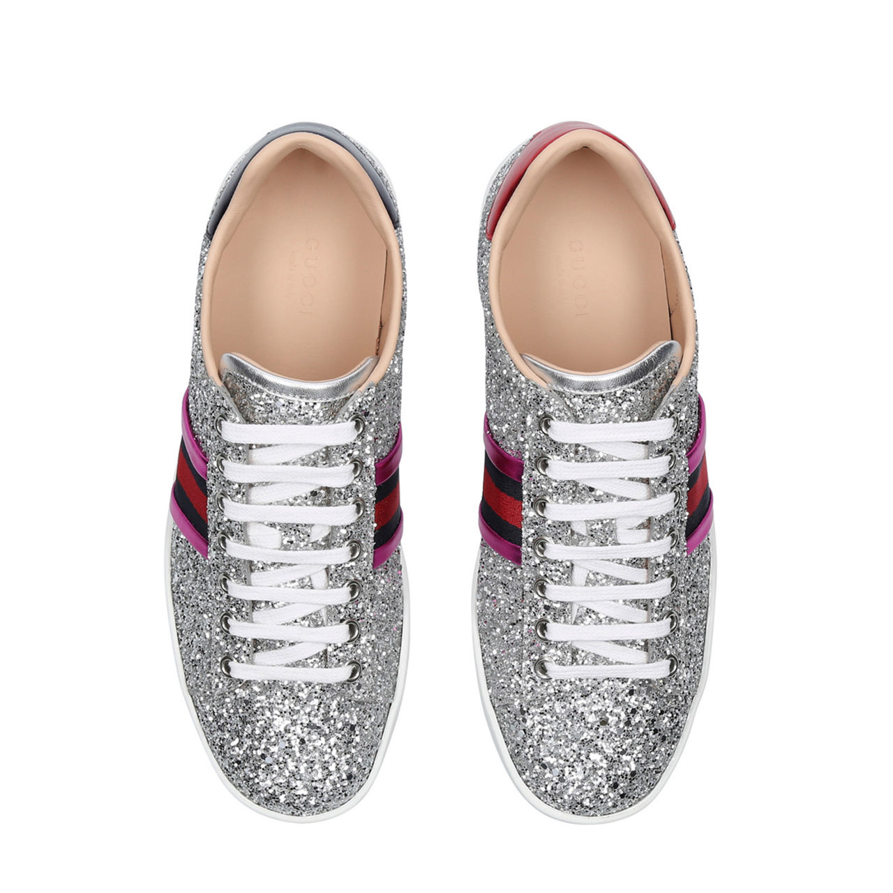 Gucci glitter hot sale trainers womens