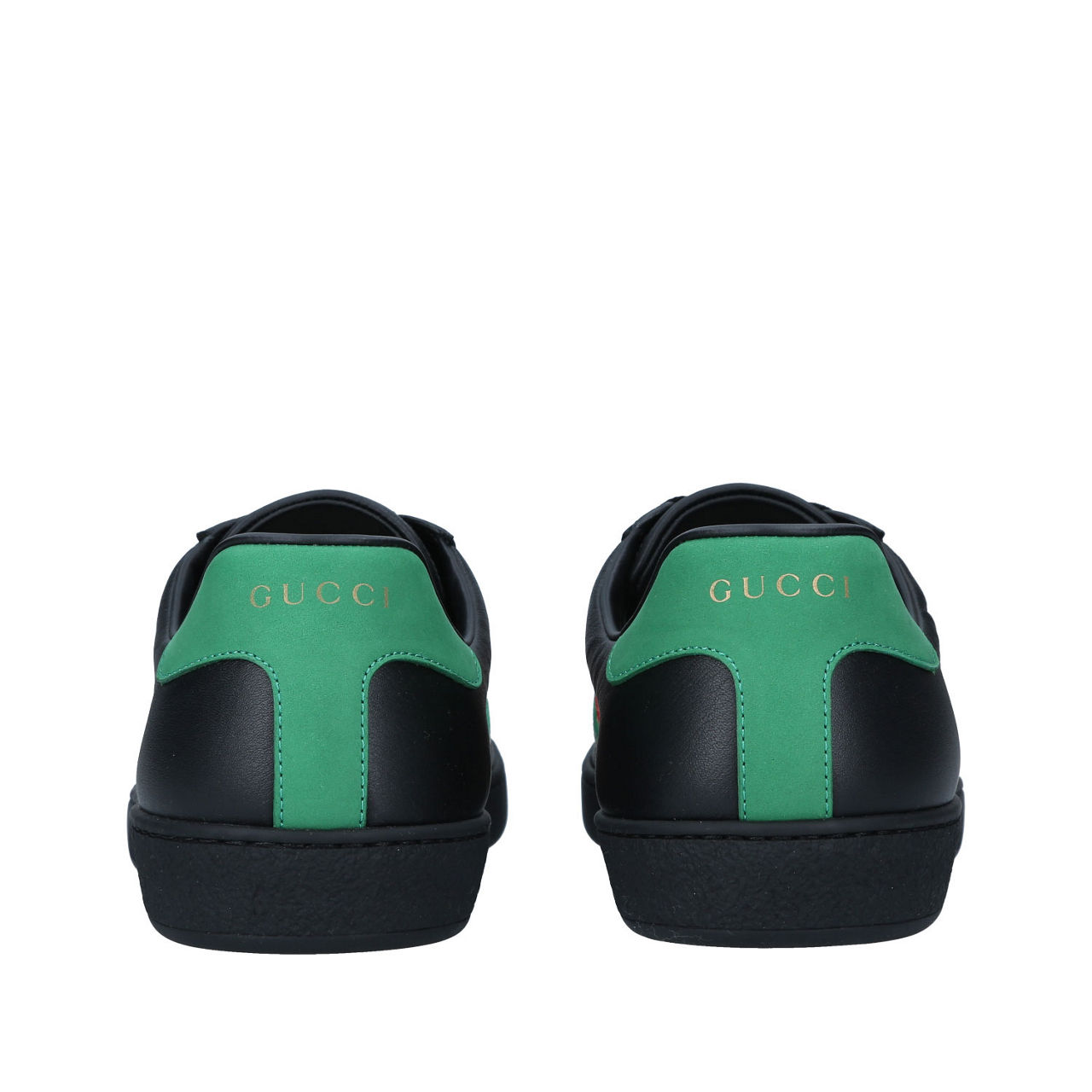 GUCCI New Ace Web Trainers BLACK