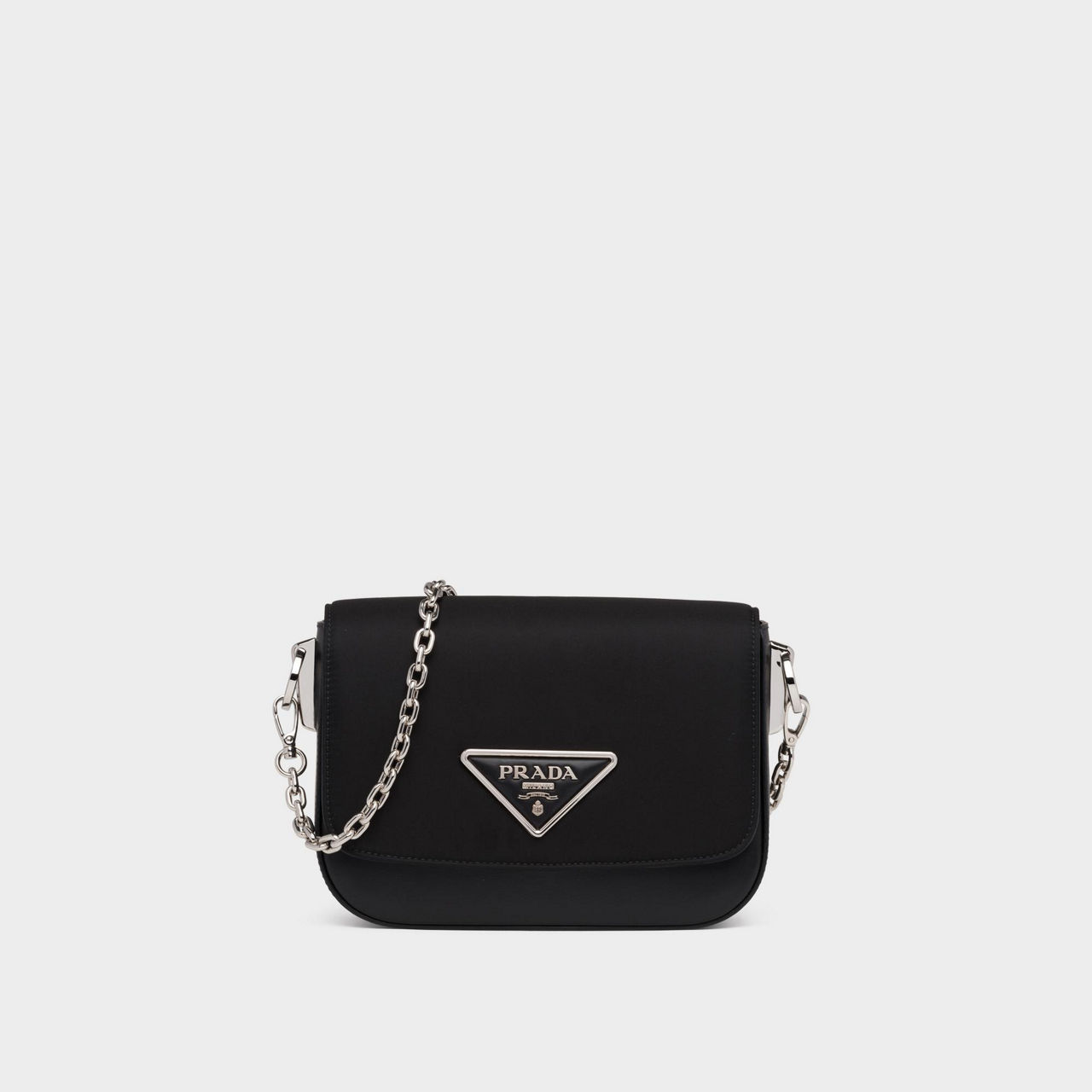 PRADA Identity Nylon Leather Shoulder Bag