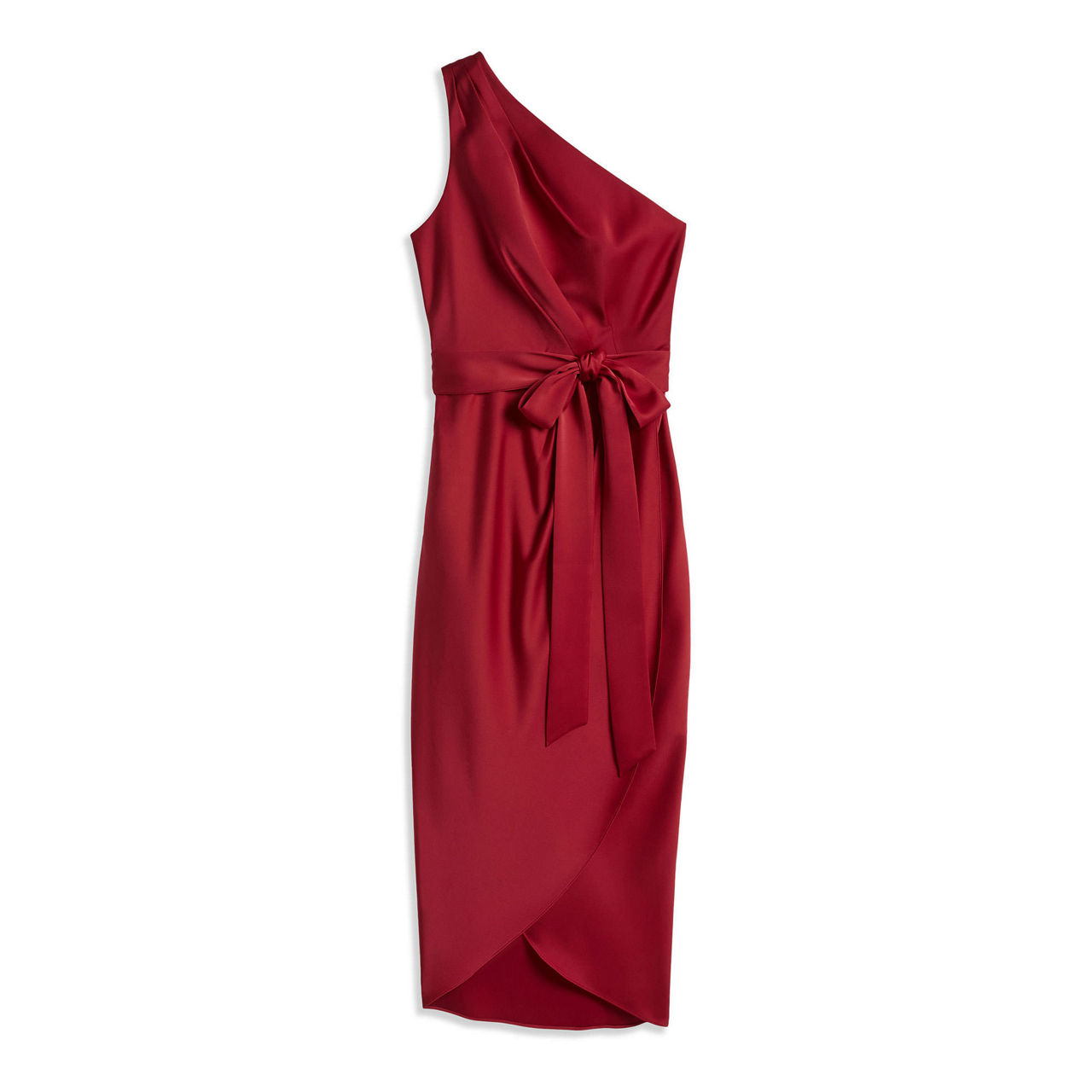 Ted baker gabie one shoulder drape midi on sale dress