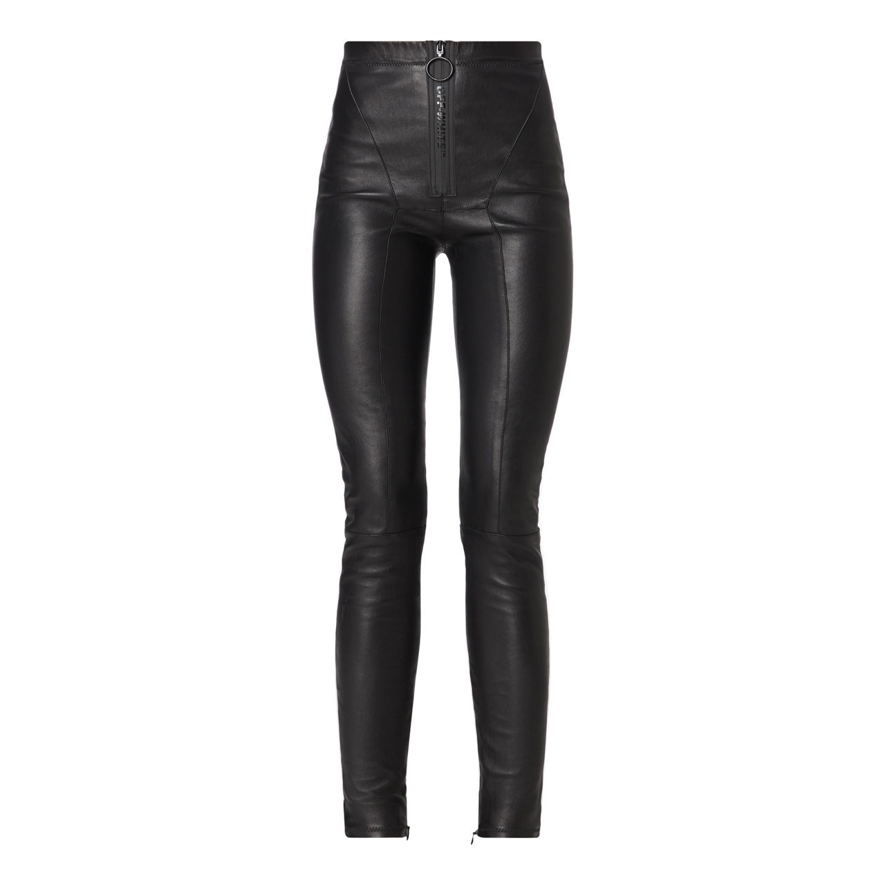 Stretch on sale leather trousers