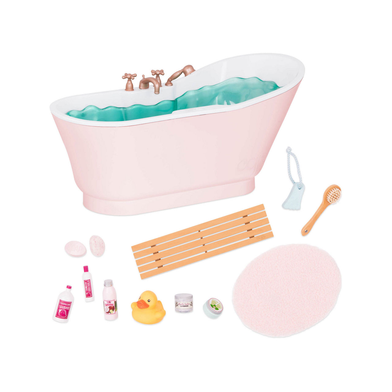 Our generation shop doll bathroom set