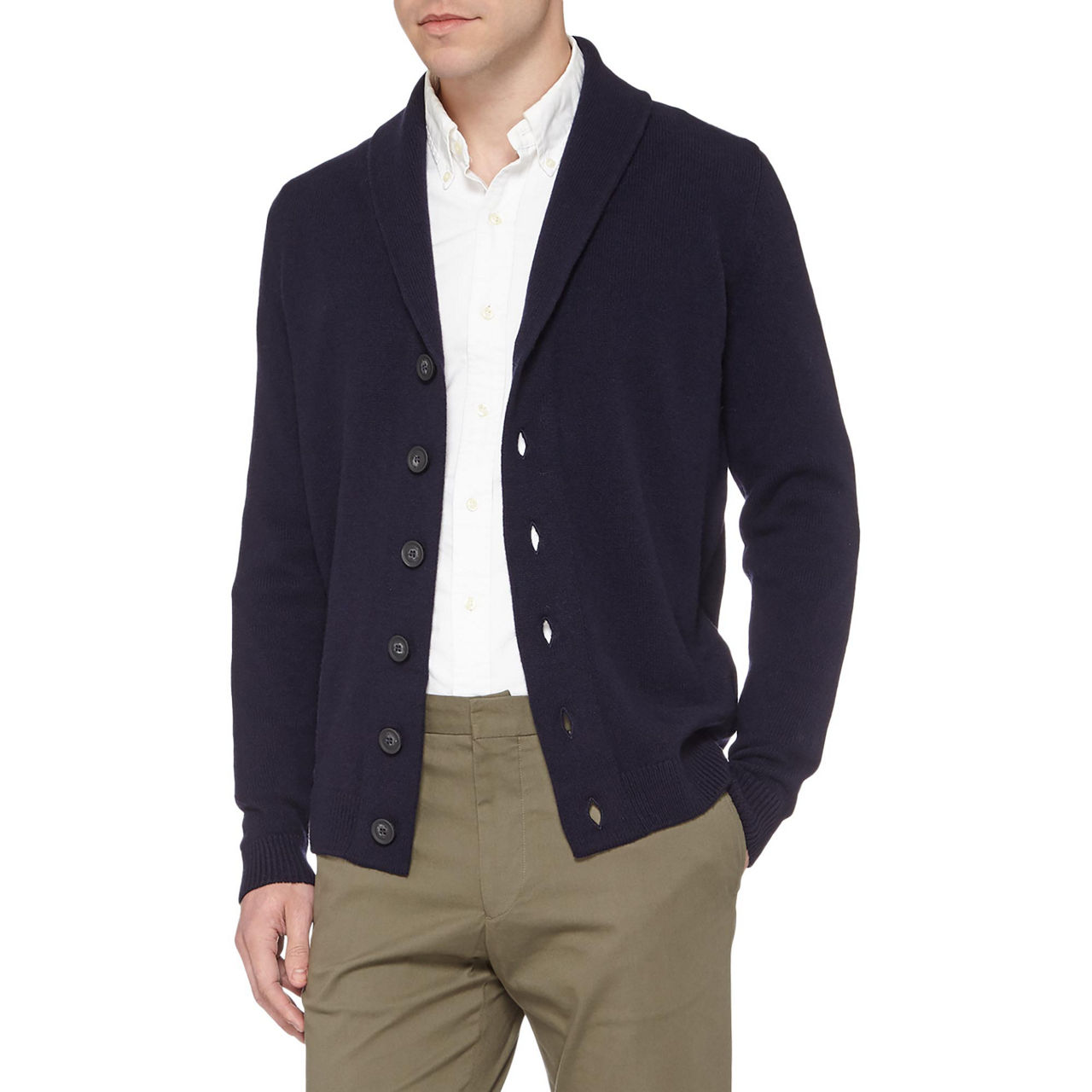 JOHN SMEDLEY Patterson Shawl Neck Cardigan