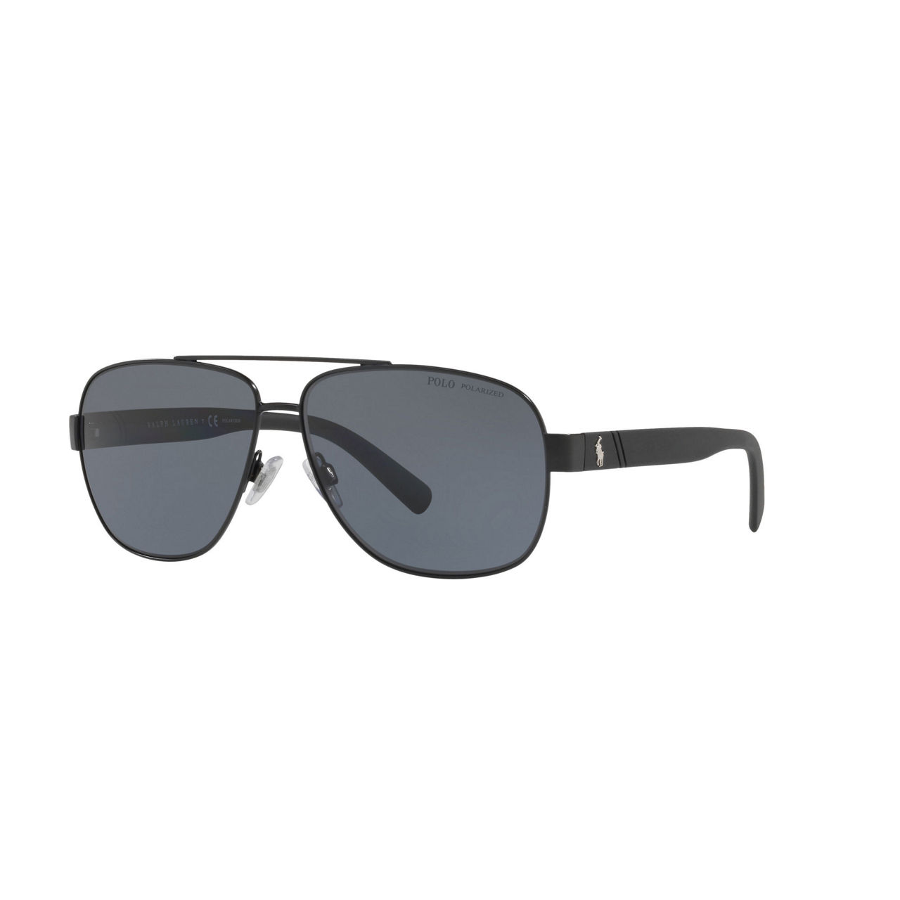 POLO RALPH LAUREN Polarised Pilot Sunglasses Black