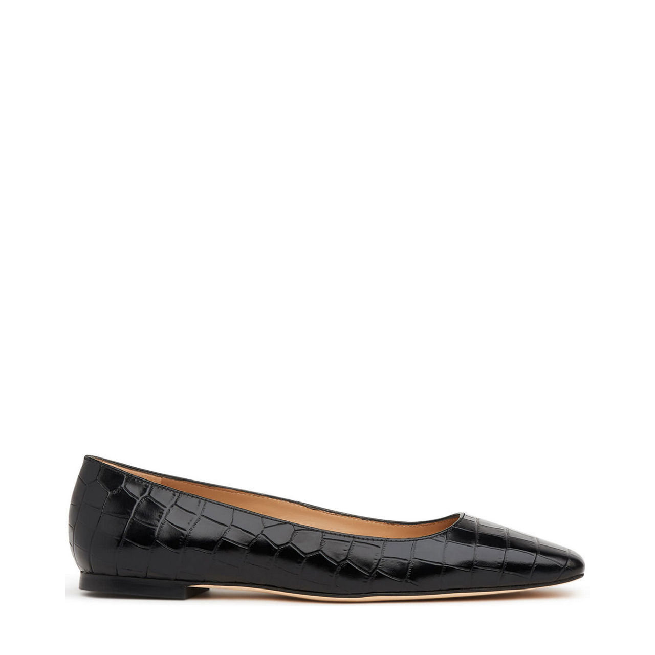 LK BENNETT Phyllis Croc Effect Flats