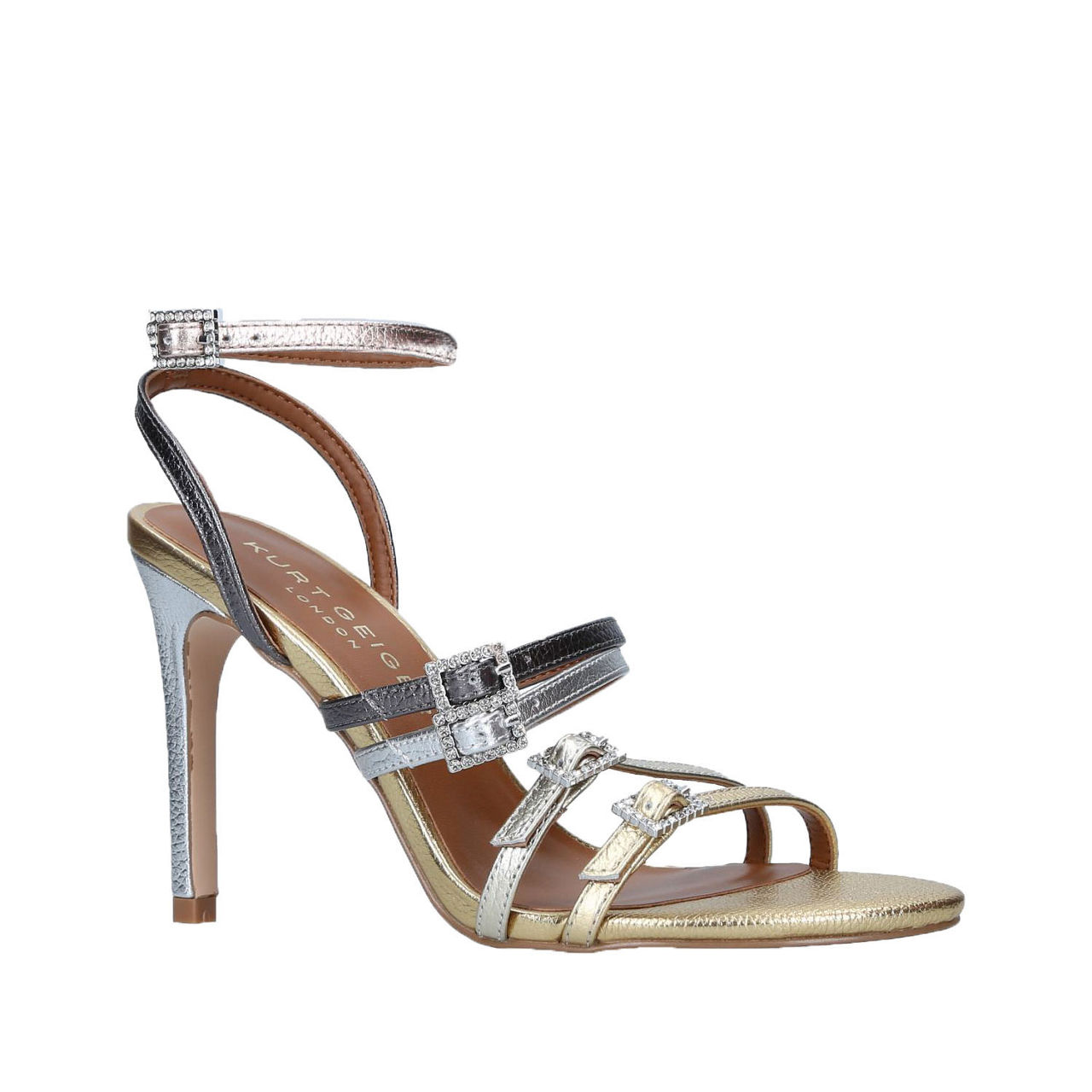 Kurt geiger sale metallic heels