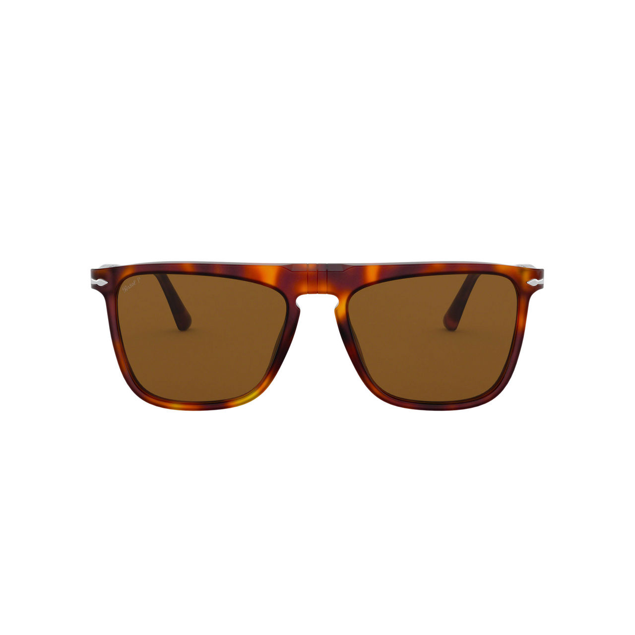 PERSOL Rectangle Sunglasses 0PO3225S Havana