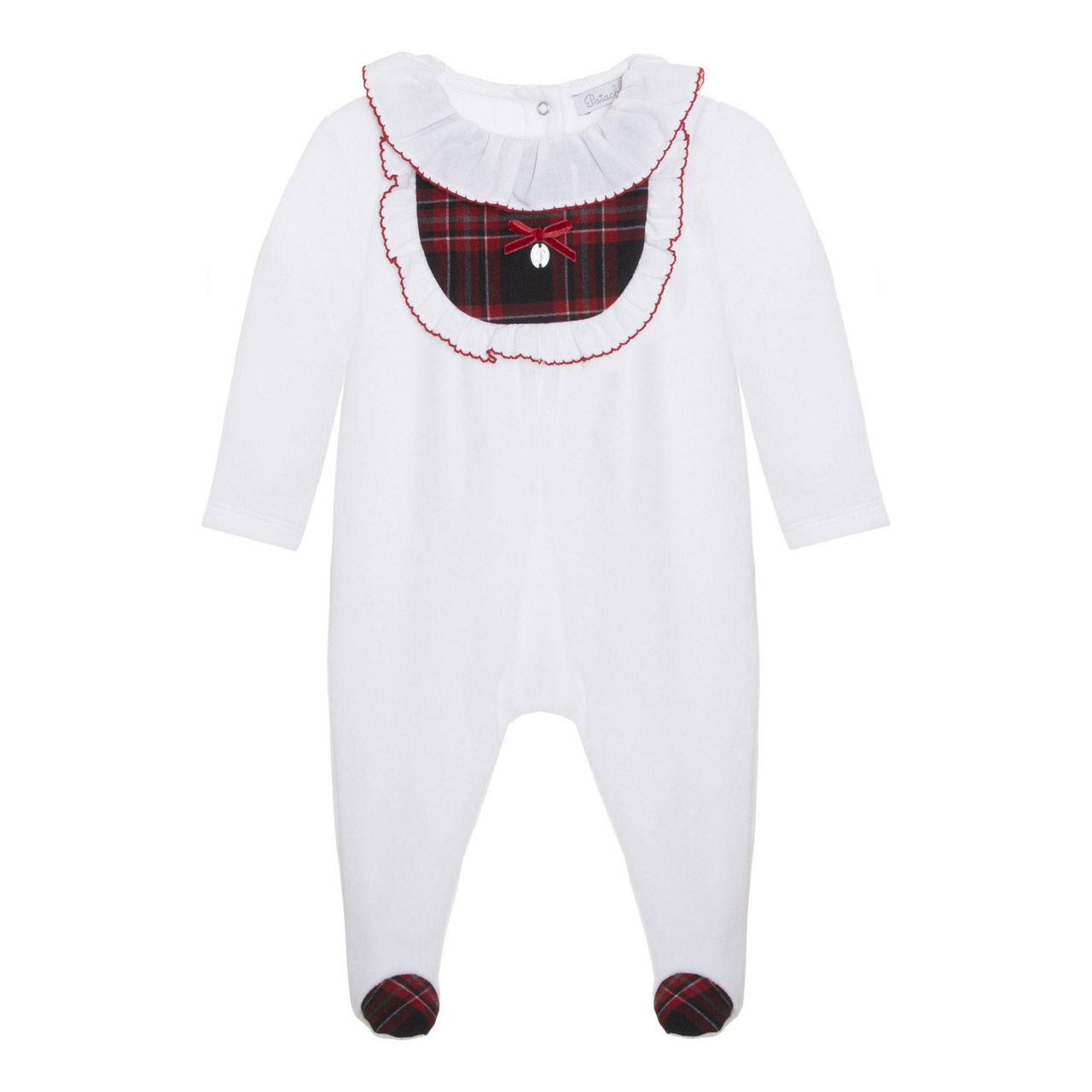 Tartan babygrow outlet