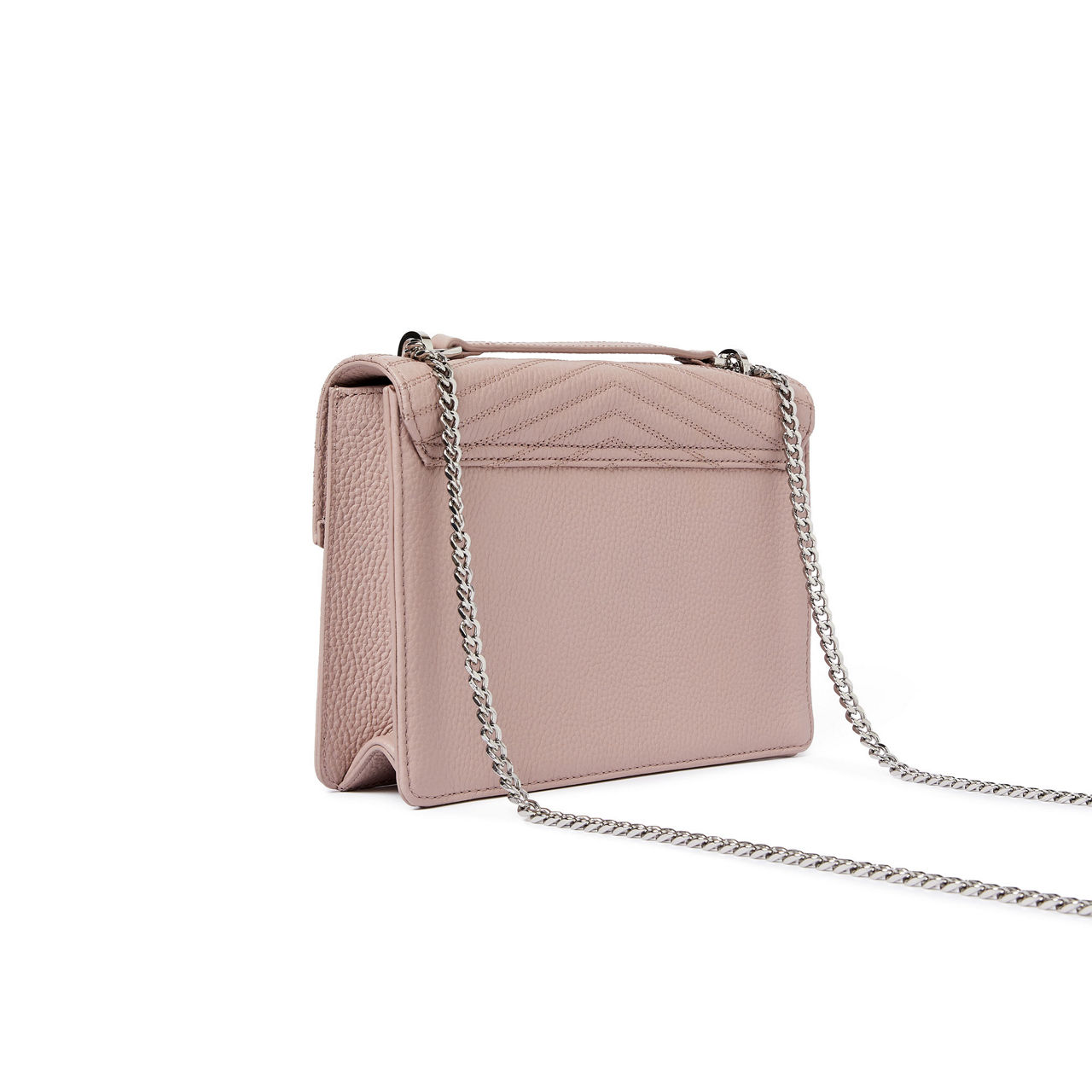 TED BAKER Beckeey Quilted Envelope Crossbody Bag DUSKY PINK