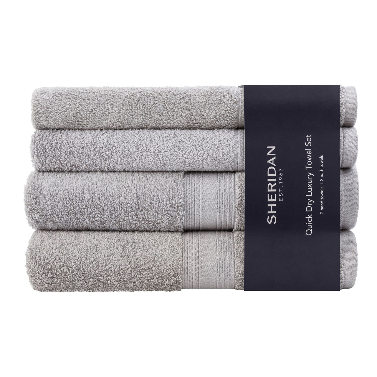 SHERIDAN Quick Dry Towel Set Silver