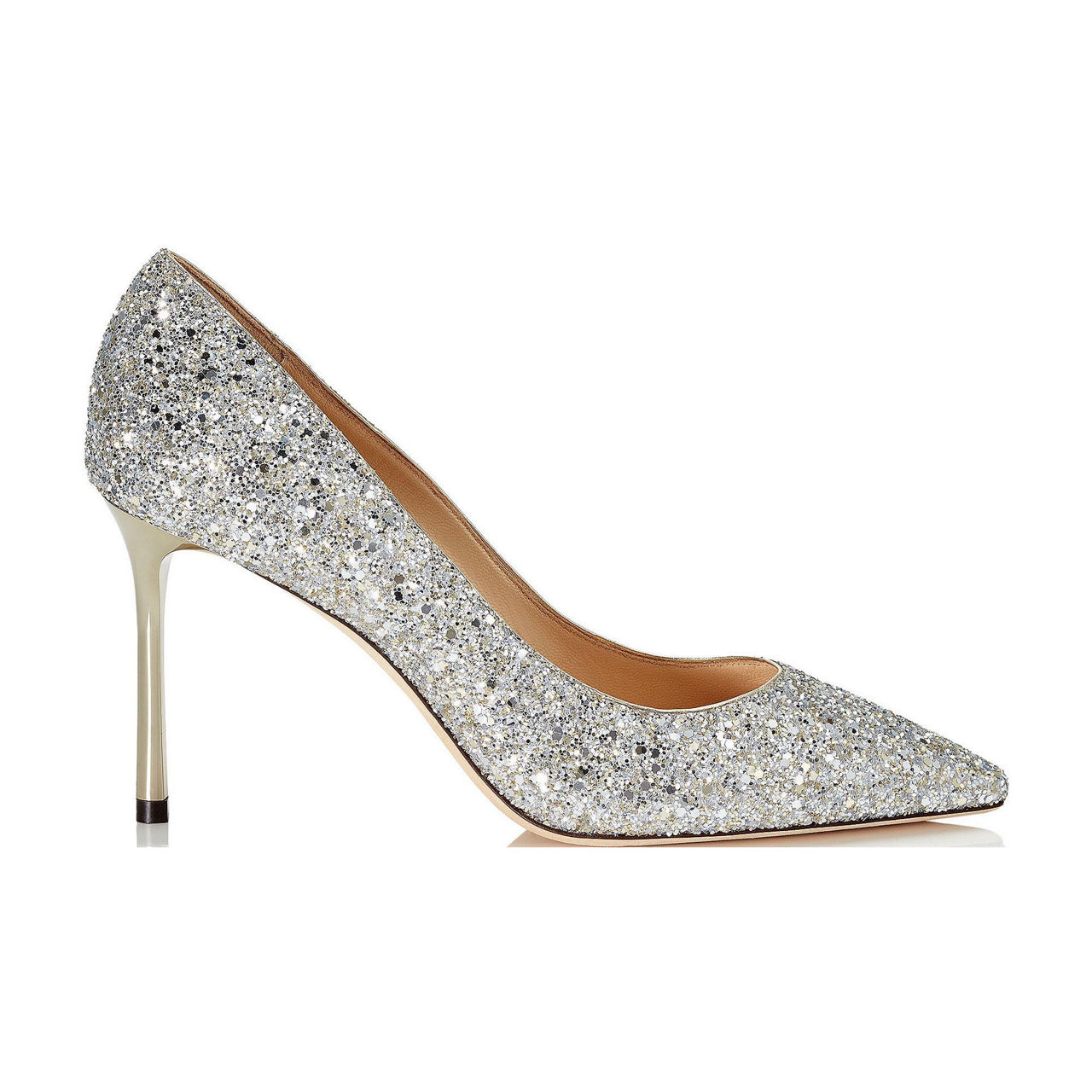 Grey glitter clearance heels