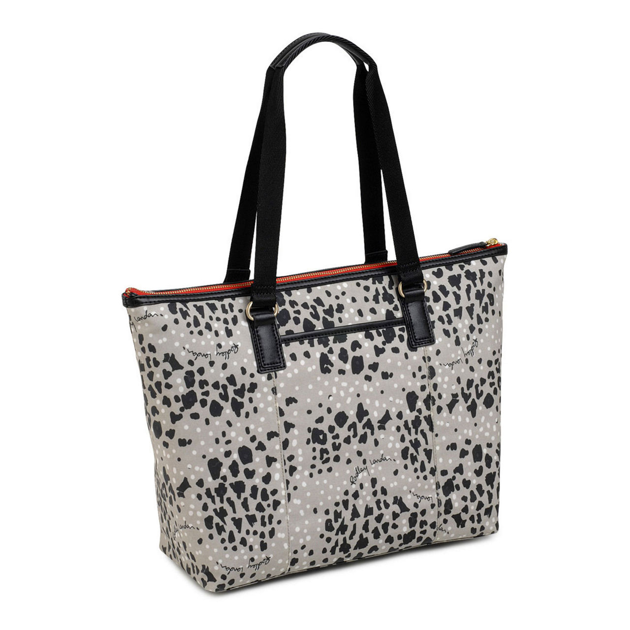 RADLEY Leopard Oilskin Tote Bag Grey