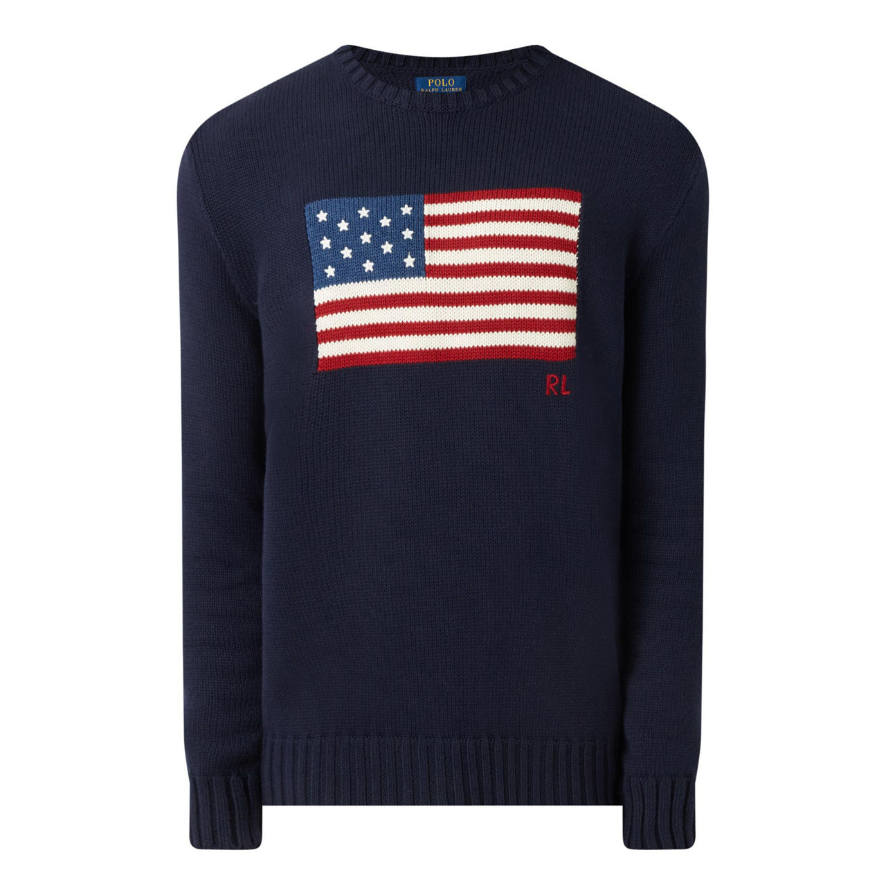 Polo sweater hotsell with american flag