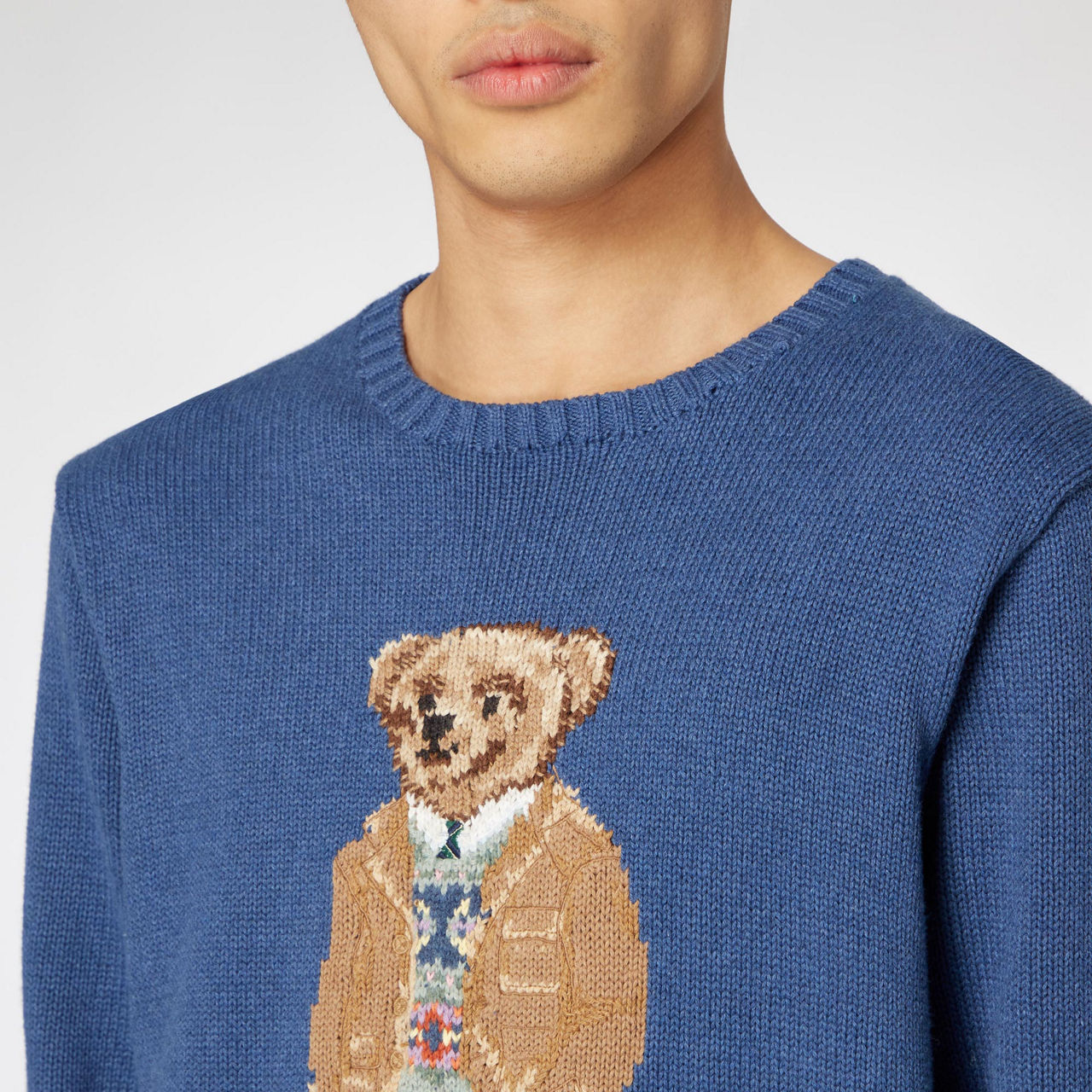 Men's polo bear on sale sweater