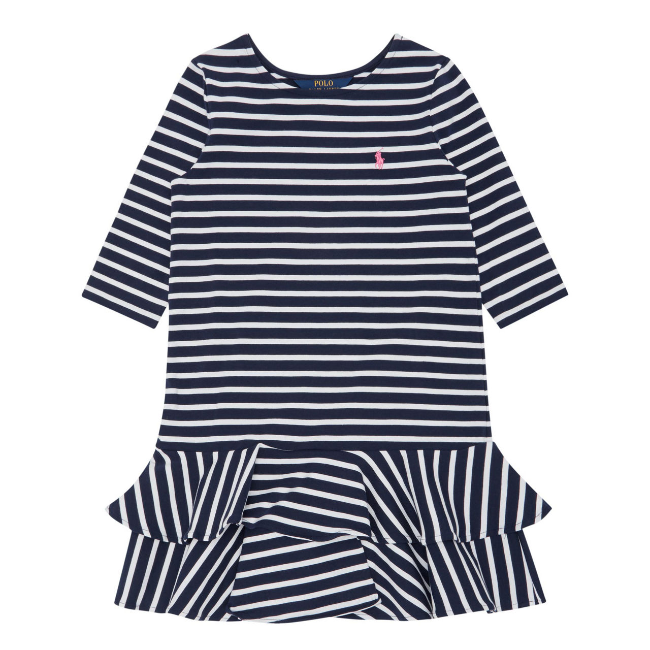 Polo Ralph Lauren Toddler and Little Girls Striped Stretch Ponte Dress