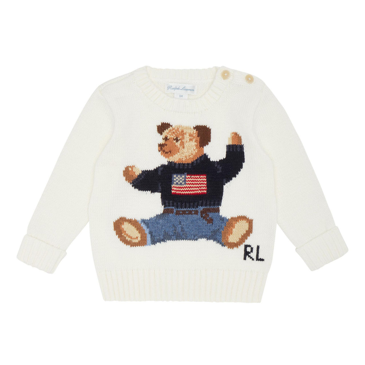 polo sweater with teddy bear