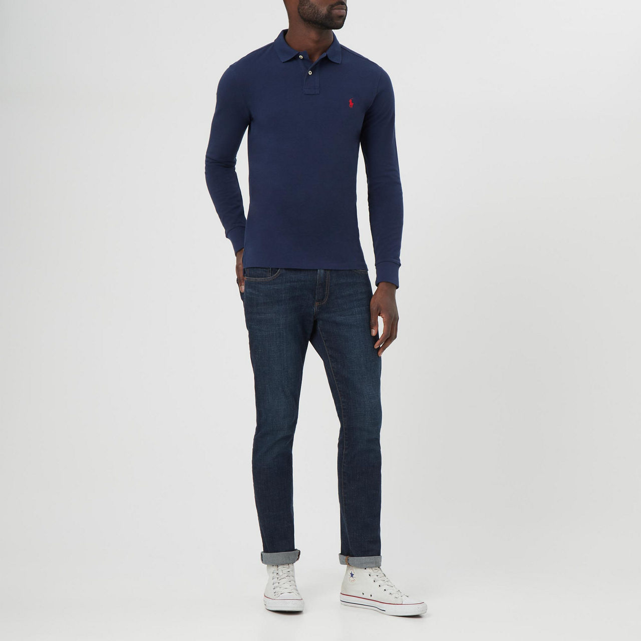 Mens ralph lauren polo long outlet sleeve