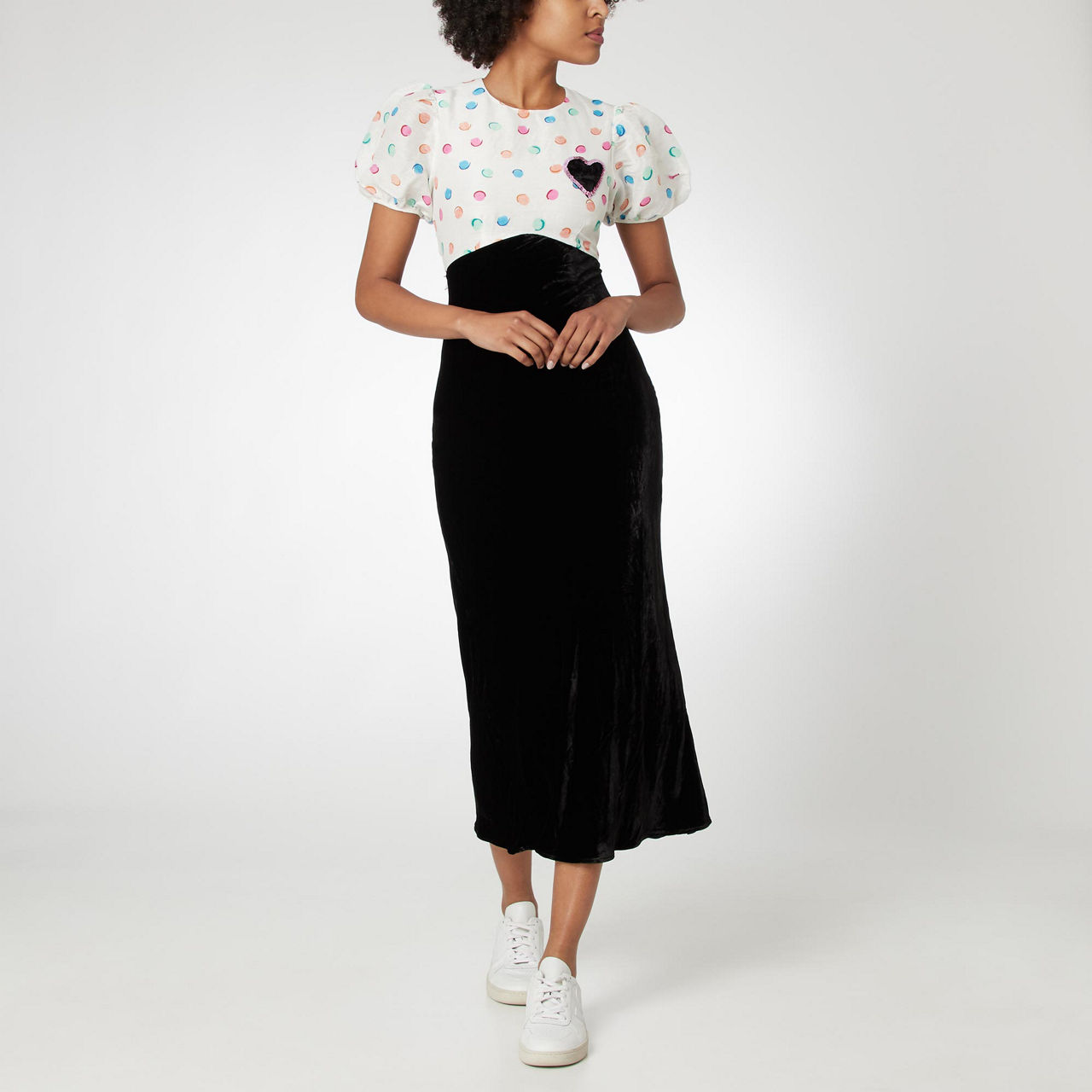 RIXO Daisy Watercolour Dress