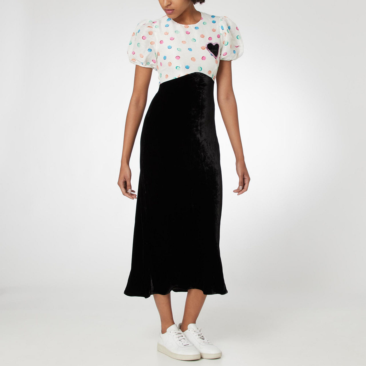 RIXO Daisy Watercolour Dress