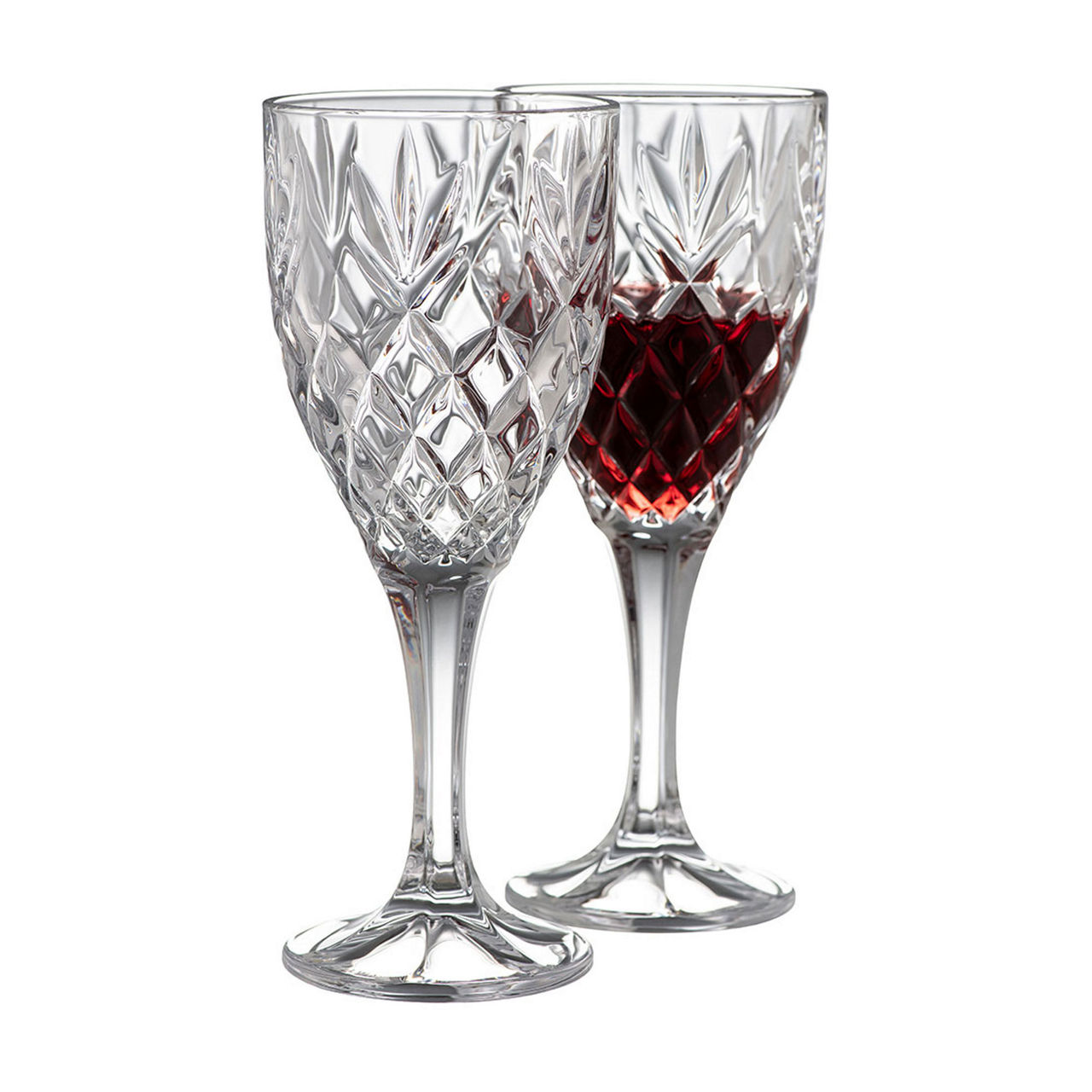 Crystal goblet glasses discount