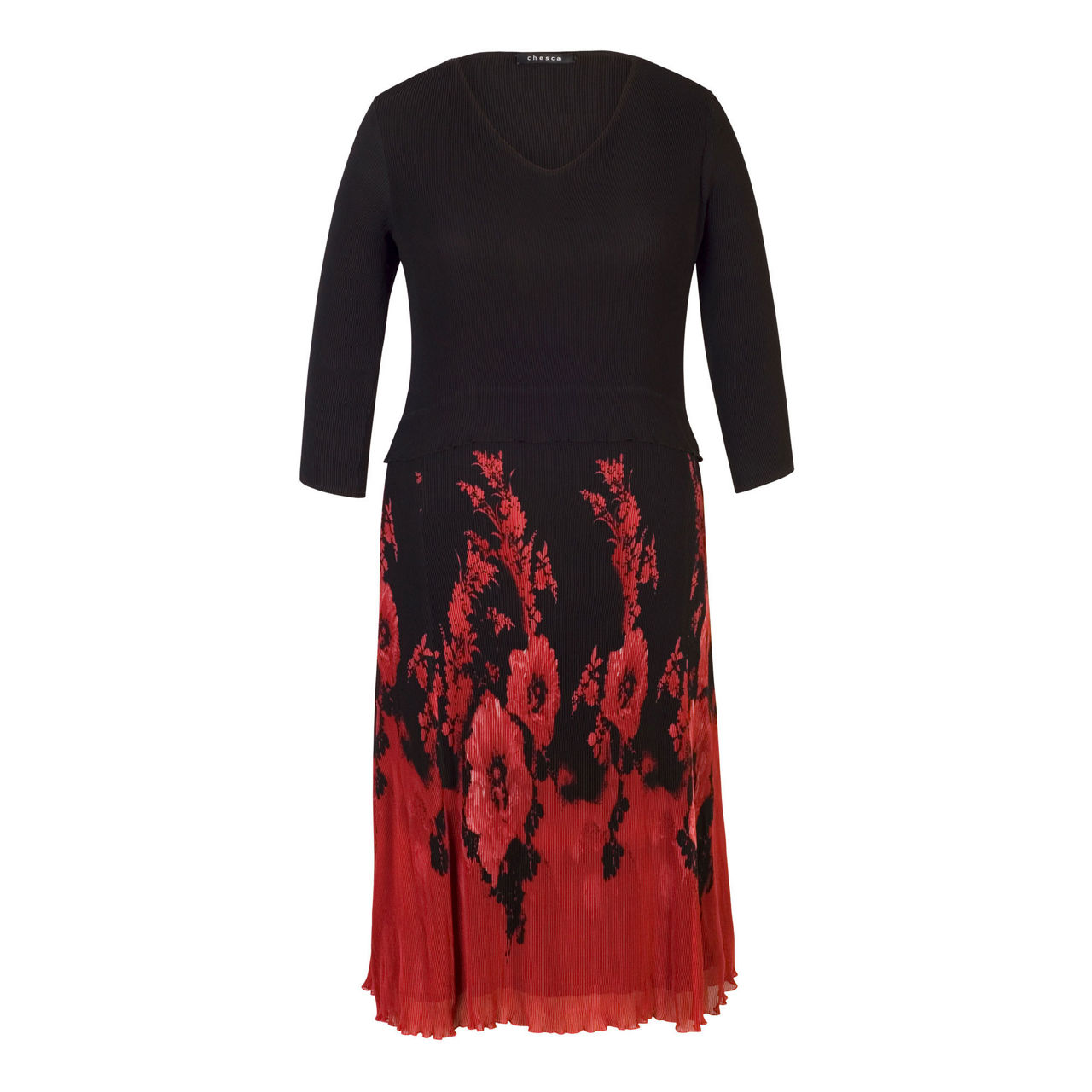 Ruby Floral Crush Pleat Dress