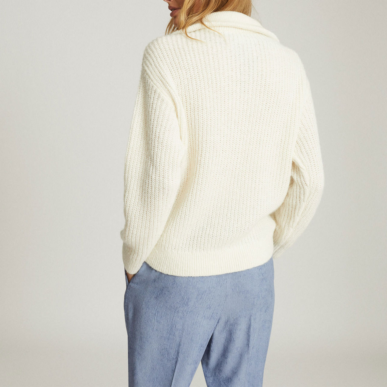 REISS Safia Zip Up Sweater