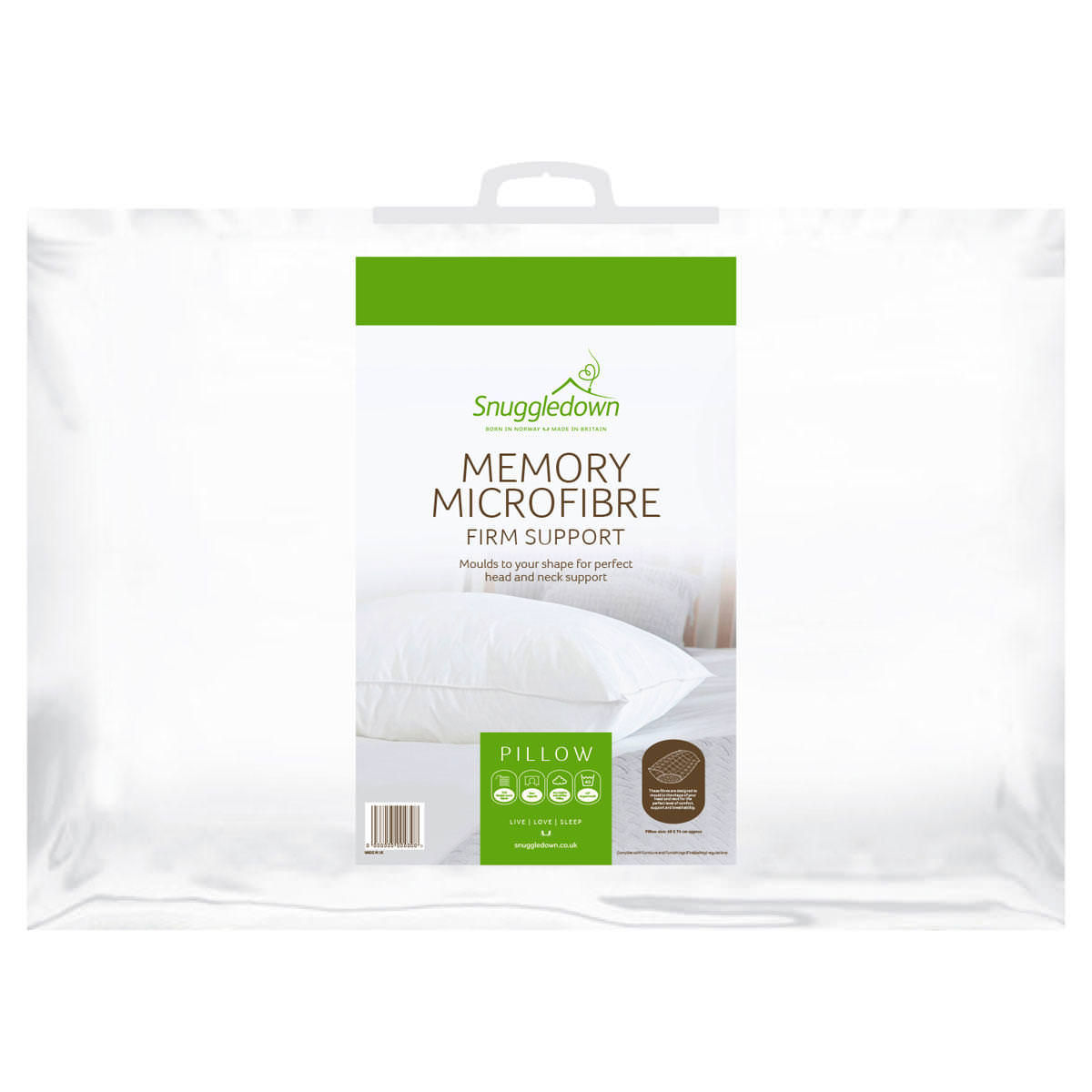 Memory hotsell microfibre pillow