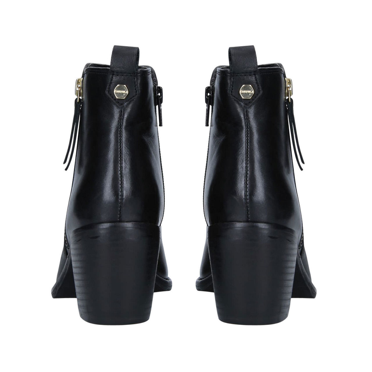 Secil Carvela Black Suede Boots CARVELA Secil Block-heel Suede