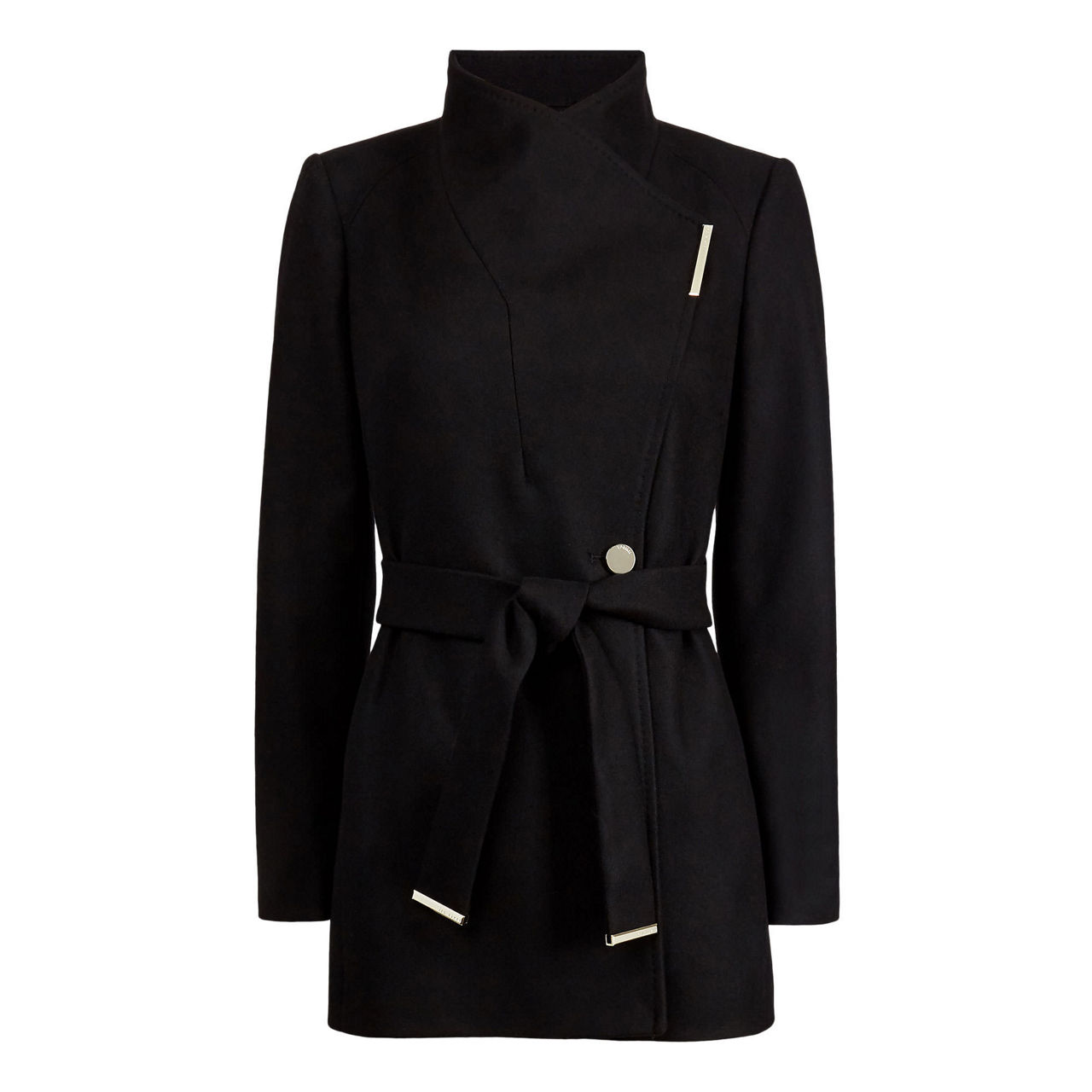 Rosess Short Wool Wrap Coat