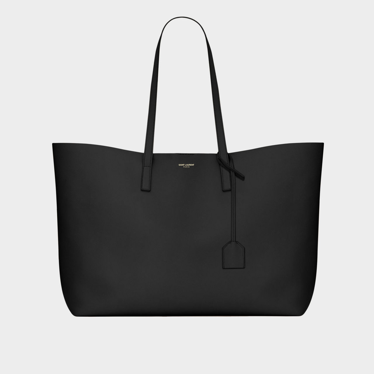 SAINT LAURENT Shopping East West Leather Tote