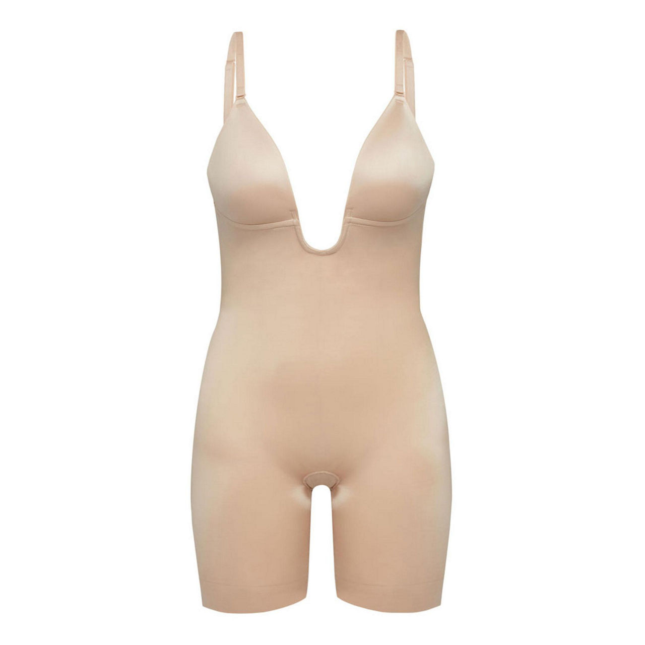 SPANX Women's Suit Your Fancy Strapless Bodysuit, Champagne Beige, Off  White, S at  Women's Clothing store