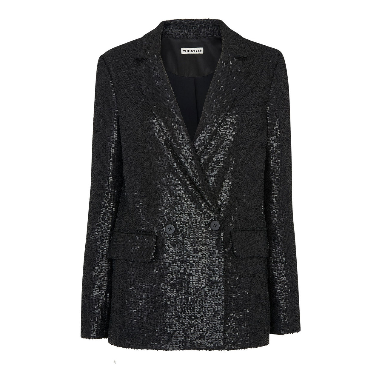 Sequin double clearance breasted blazer