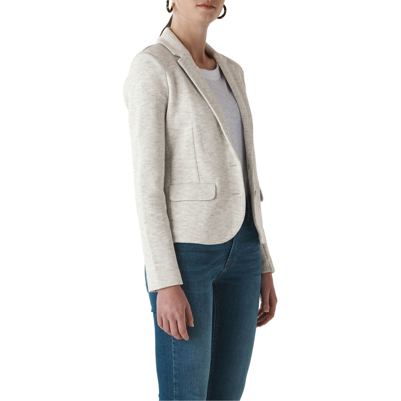 WHISTLES Slim Fit Jersey Jacket