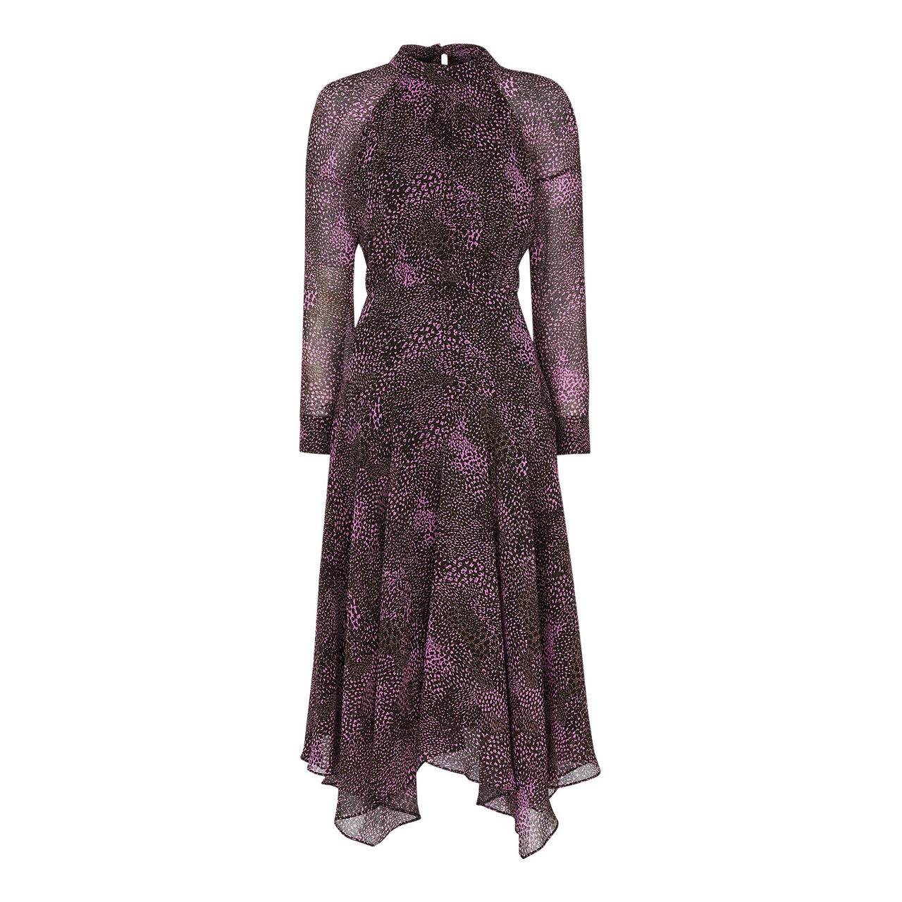 WHISTLES Carlotta Snake Print Dress