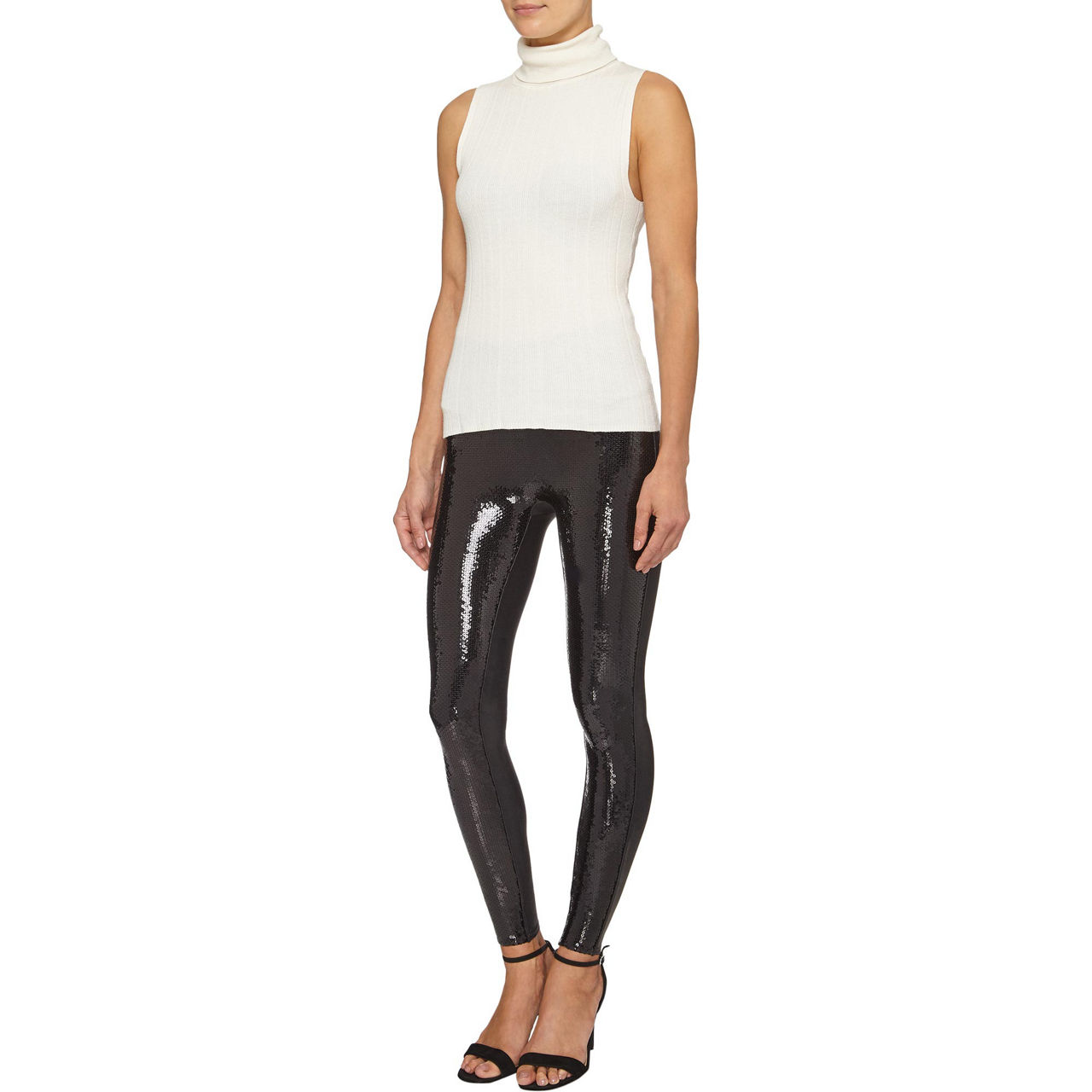 Sequin Leggings by Commando  Sequin leggings, Outfits with leggings,  Leggings are not pants