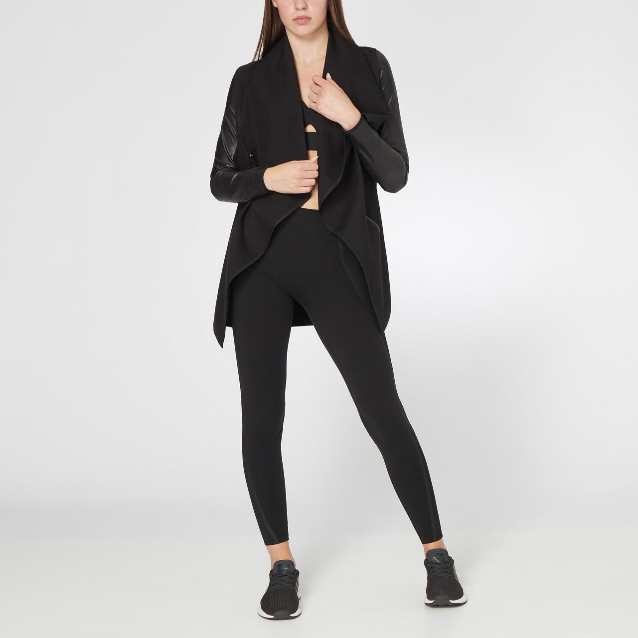 Spanx Drape Front Jacket Black - $100 (44% Off Retail) - From