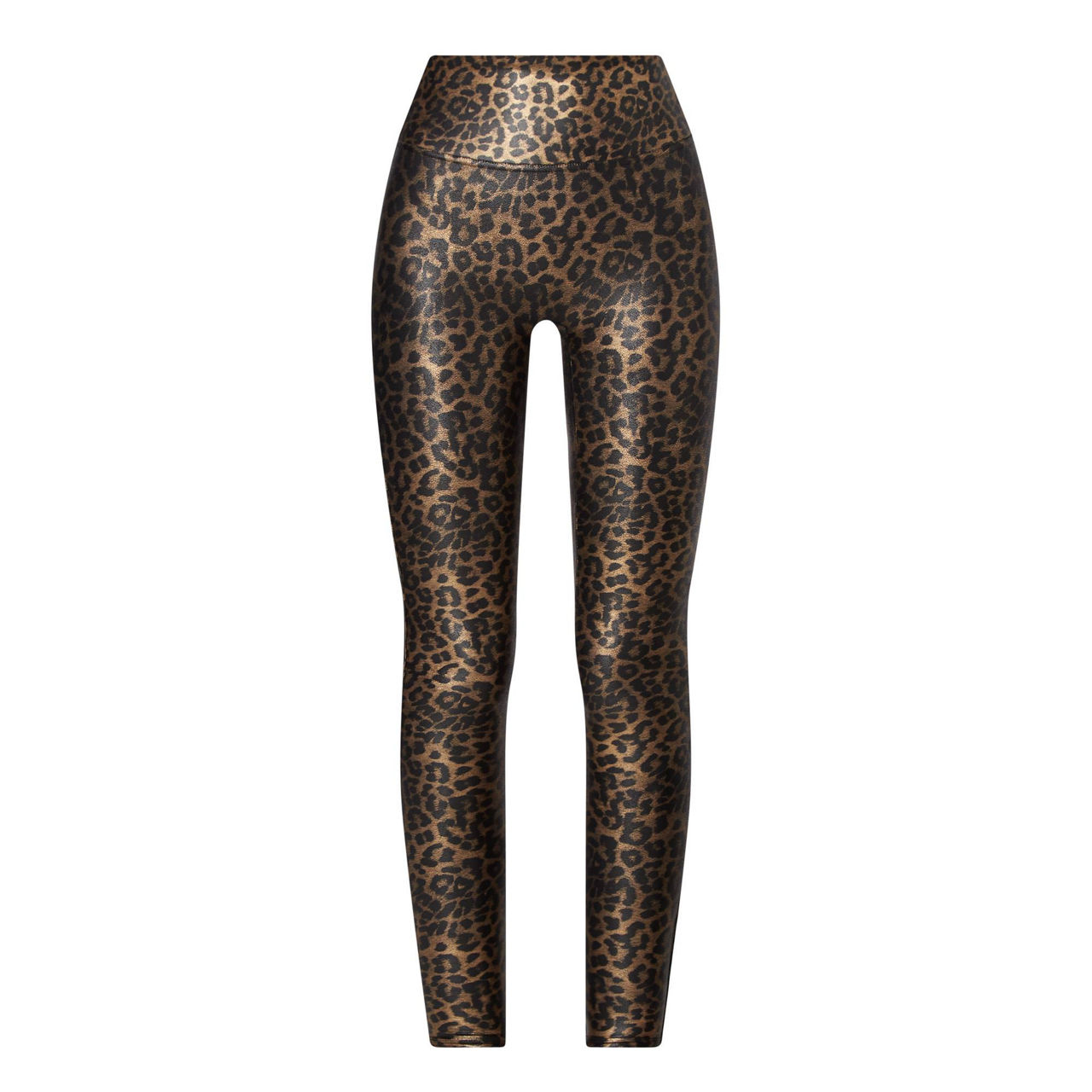 SPANX Faux Leather Leopard Leggings