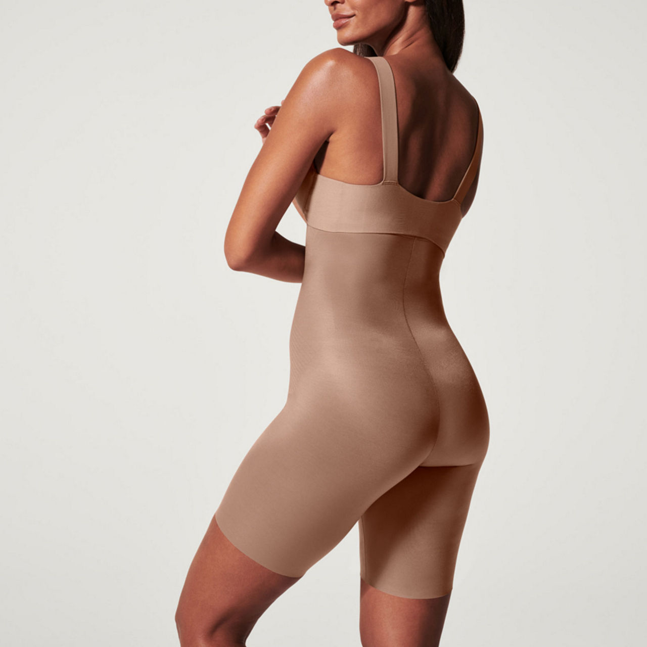 Womens SPANX brown Thinstincts 2.0 High-Waist Mid-Thigh Shorts | Harrods UK