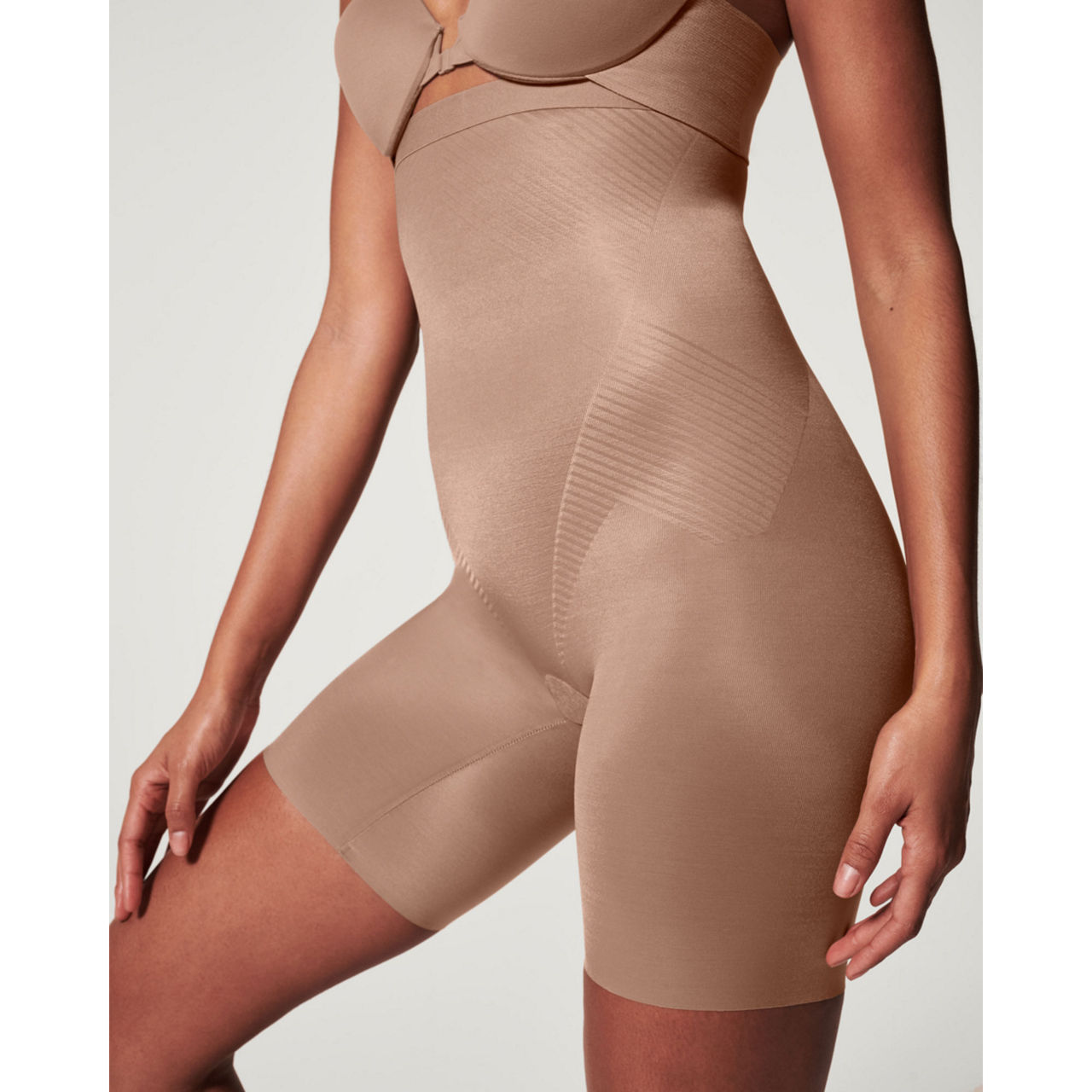 SPANX Brown high-waisted shaping thong - ESD Store fashion