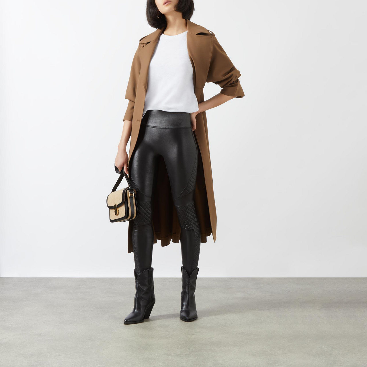 Brown Thomas - Wardrobe Wonder. For a hero staple you will return to again  and again, look no further than the figure-enhancing SPANX Faux Leather  Quilted Leggings. Shop #Spanx in store and