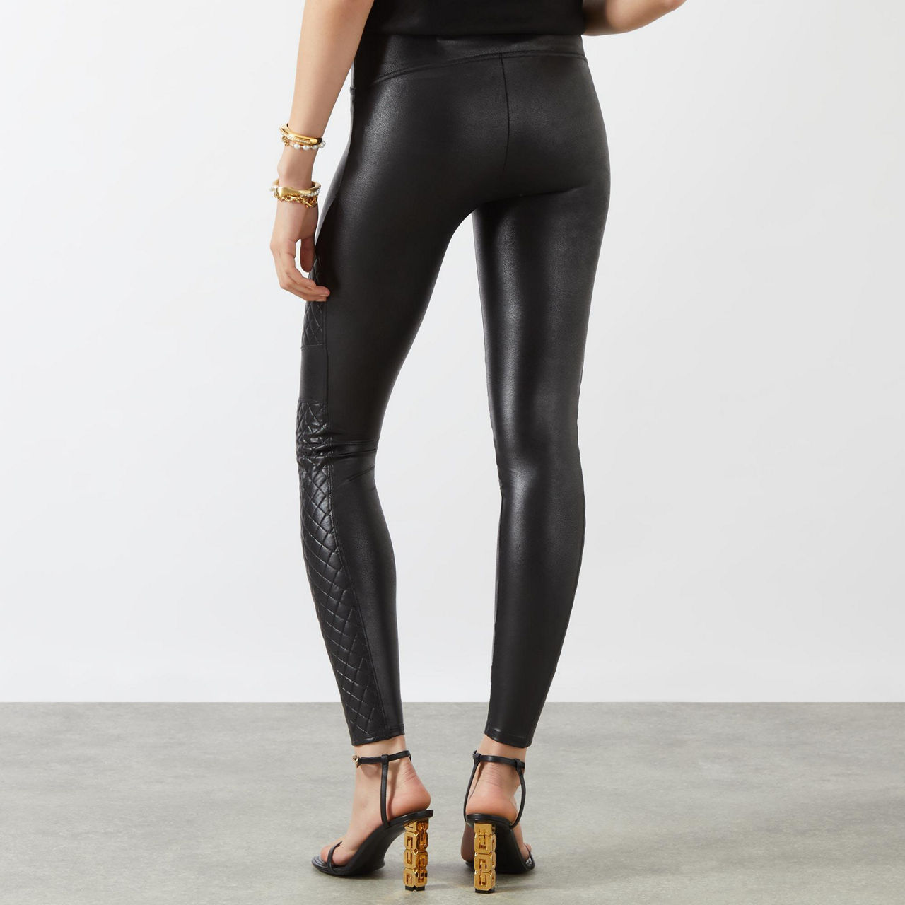 Spanx Faux Leather Quilted Leggings  International Society of Precision  Agriculture