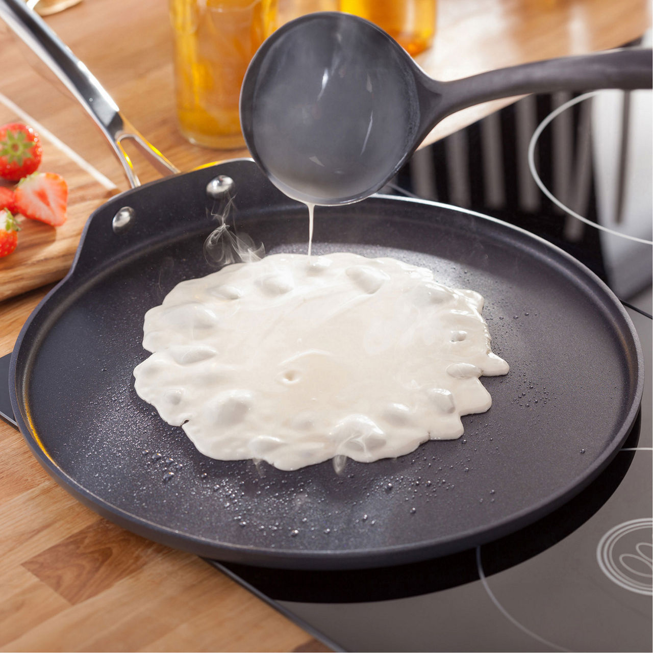 STELLAR NonStick Hard Anodised Crepe Pan 30cm