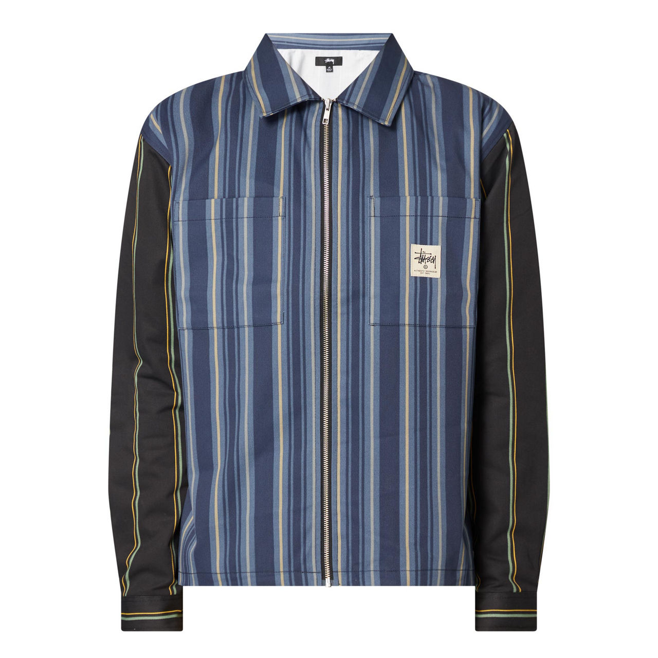 Stussy stripe zip jacket new arrivals