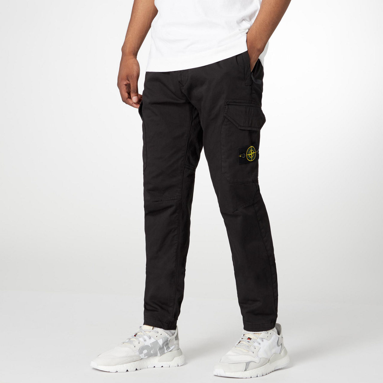 STONE ISLAND cargo jogger pants navy