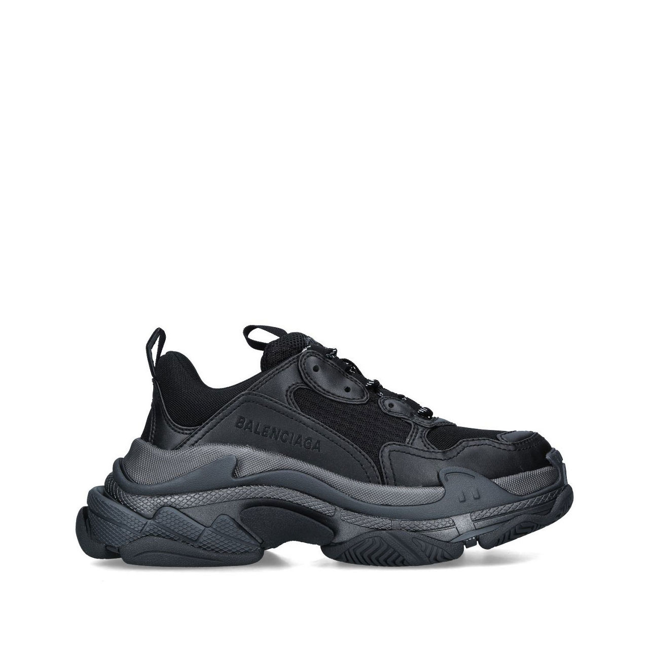 Triple s trainers on sale black