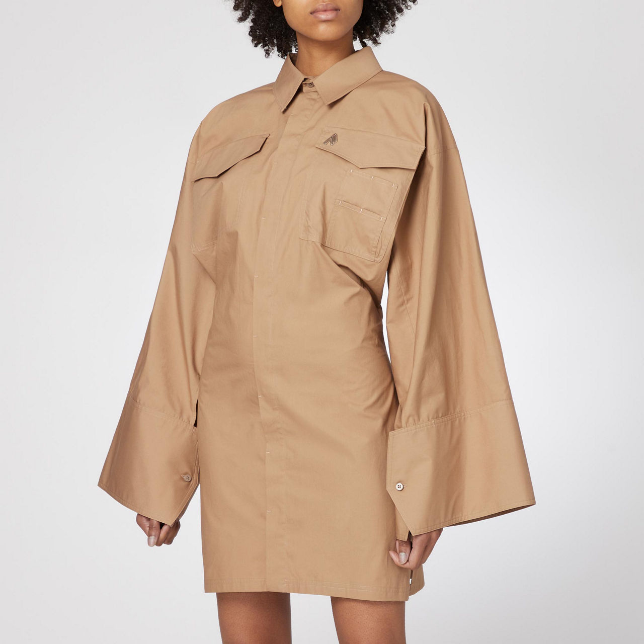 THE ATTICO Dakota Mini Shirt Dress