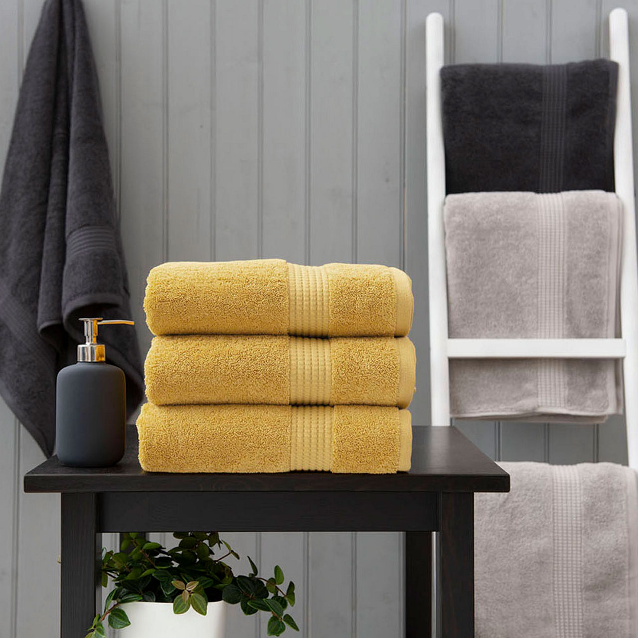 THE LYNDON COMPANY The Lyndon Company Poloma Towel Mustard Mustard